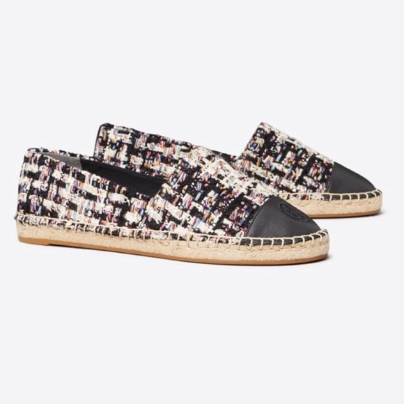 Tory Burch Tweed Color Block Espadrille. Lightly used like new. - Picture 2 of 5